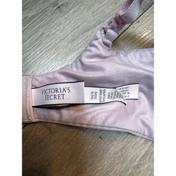 Victorias Secret 34DD Light Lilac Purple Lace Push-Up Bra With Adjustable Straps - Picture 6 of 10